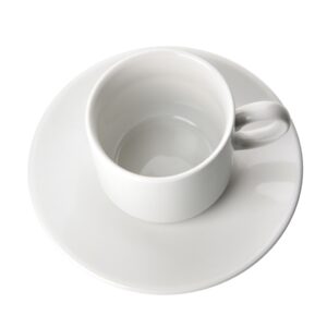 Urmi Tea-Coffee Cup with Saucer – 150ml Medium Size | Hotel Ware Premium Ceramic | Durable, Stylish & Gift-Ready | crockry.com Brand | Set of 6 Cups & Saucers